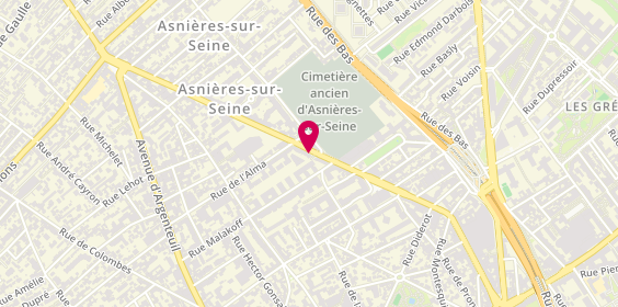 Plan de Ambulances Quai des Iles, 113 Boulevard Voltaire, 92600 Asnières-sur-Seine