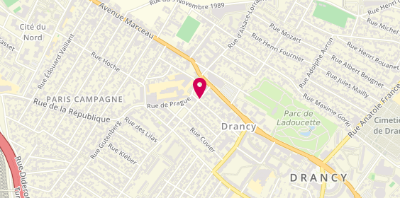 Plan de Marceau Ambulances, 13 Rue A Froment, 93700 Drancy