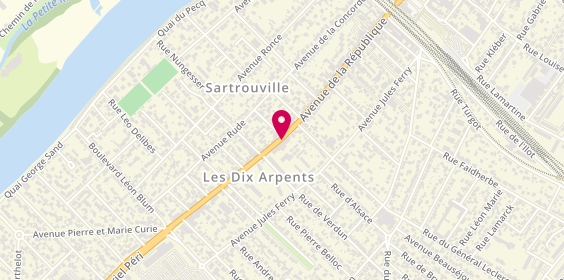 Plan de Seven Ambulances, 97 Avenue de la République, 78500 Sartrouville