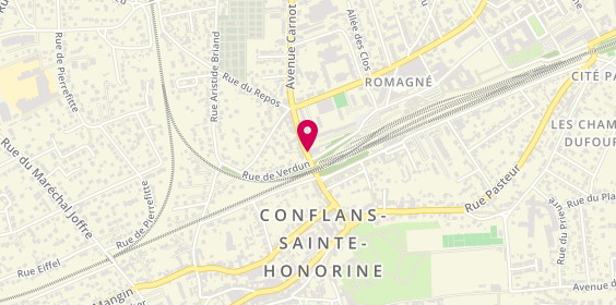Plan de SAS Ambulances Voltaire, 18 Avenue Carnot, 78700 Conflans-Sainte-Honorine