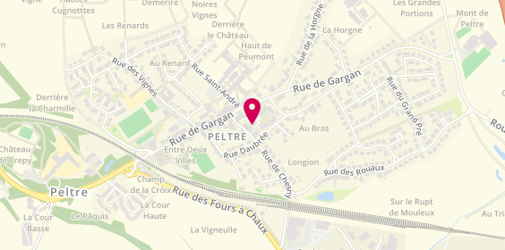 Plan de Jussieu Secours Metz, P.S.I Mercy
8 Rue Marie Coetlosquet, 57245 Peltre