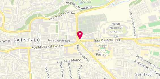 Plan de Ambulances Jacques Lefèvre, 21 Rue Maréchal Juin, 50000 Saint-Lô