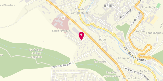 Plan de Landres-Briey-Ambulances, 24 Rue Sarre l'Evêque, 54150 Briey