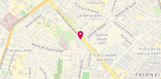 Plan de Jussieu Secours Thionville, 12 allée de la Libération, 57100 Thionville