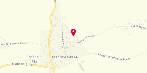Plan de L'Ambulance du Plateau, 296 Rue des 3 Cornets, 76520 Fresne-le-Plan