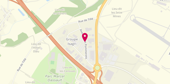 Plan de Les Ambulances de Beauvais, Avenue des Pommerets, 60000 Tillé