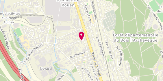 Plan de Ambulance Devilloise, 8 Rue Alsace Lorraine, 76250 Déville-lès-Rouen
