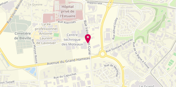 Plan de Central Ambulances, 447 Rue Irène Joliot Curie, 76620 Le Havre