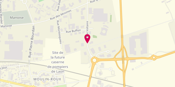 Plan de Ajr Ambulances, 2 Rue Voltaire, 02000 Laon