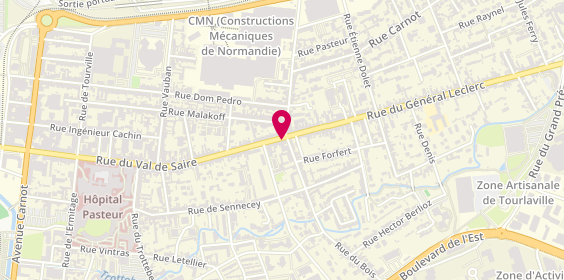 Plan de Sos Ambulances, Cherbourg 132 Rue Val de Saire, 50100 Cherbourg-en-Cotentin