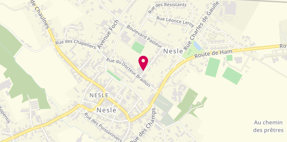 Plan de Nesle Ambulances, Rue du Dr Camille Gautier, 80190 Nesle