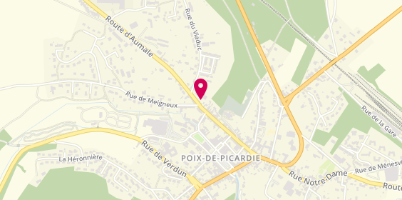 Plan de Les Ambulances des Evoissons, 44 Rue Porte Boiteux, 80290 Poix-de-Picardie