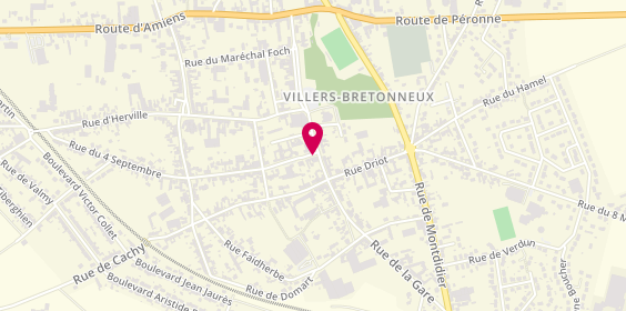 Plan de Ambulances de Villers Bretonneux, 3 Rue Arsène Obry, 80800 Villers-Bretonneux