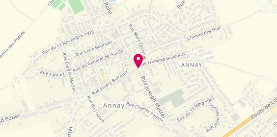 Plan de Ambulances Union - Annay Sous Lens, 1 Bis Rue Joseph Mattei, 62880 Annay
