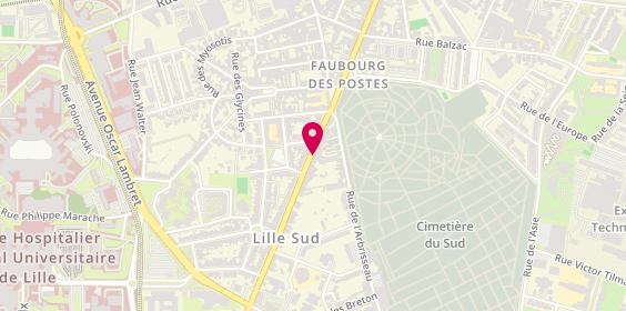 Plan de Vital Ambulances, 141 Faubourg des Postes, 59000 Lille